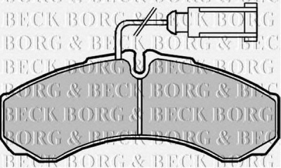 BORG & BECK bbp2190 -  Комплект тормозных колодок, дисковый тормоз